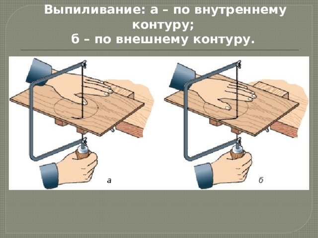 Почему выпиливание рисунка начинают с внутренних контуров