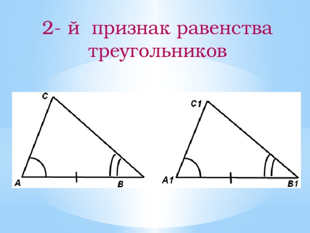 Равенство геометрических фигур 7 класс