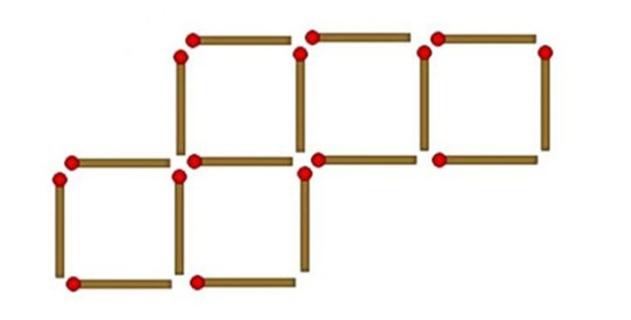Сделай через 4. Головоломка со спичками пять квадратов. Головоломки из спичек 5 квадратов. Переложить 2 спички чтобы получилось 6 квадратов. Задача со спичками квадрат из 3 спичек.