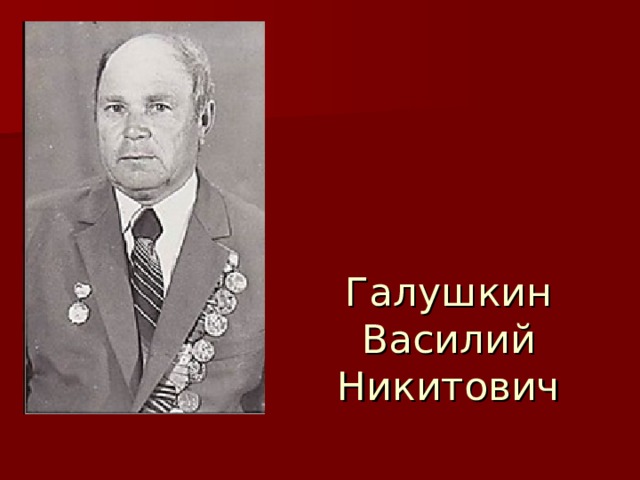 Галушкин Василий Никитович