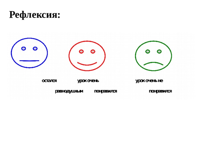  Рефлексия: 