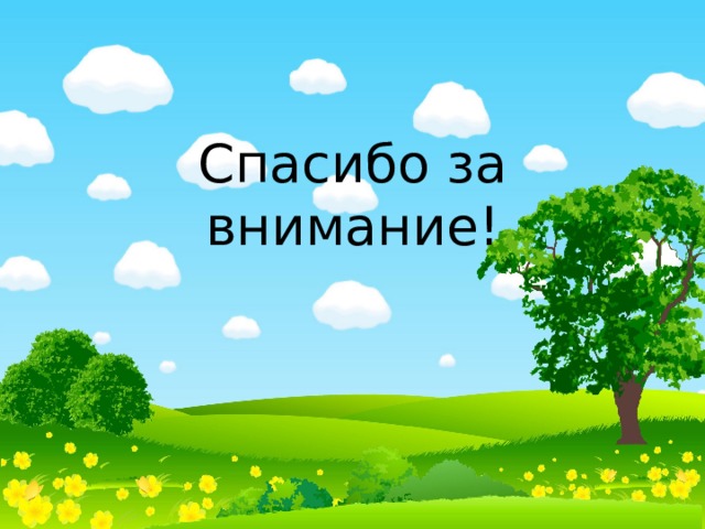 Спасибо за внимание! 