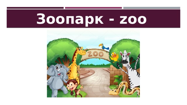 Зоопарк - zoo 