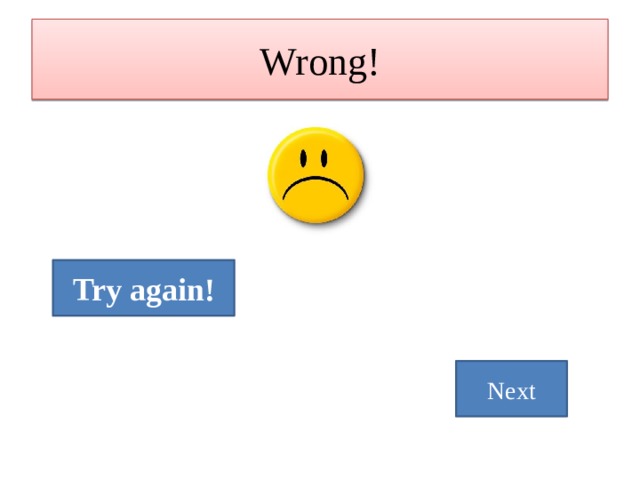 Try again c