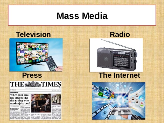 Проект по английскому языку mass media