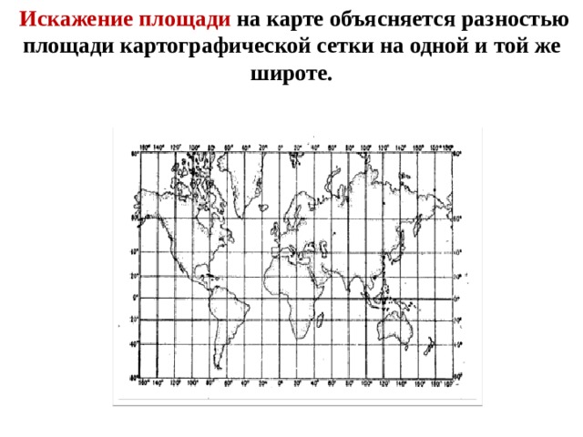 Какая карта имеет наименьшее искажение