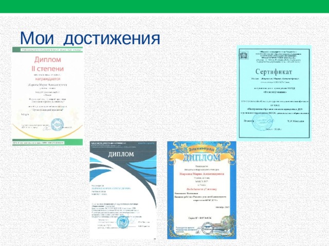 Мои достижения 