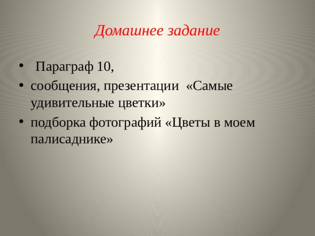 Домашнее задание