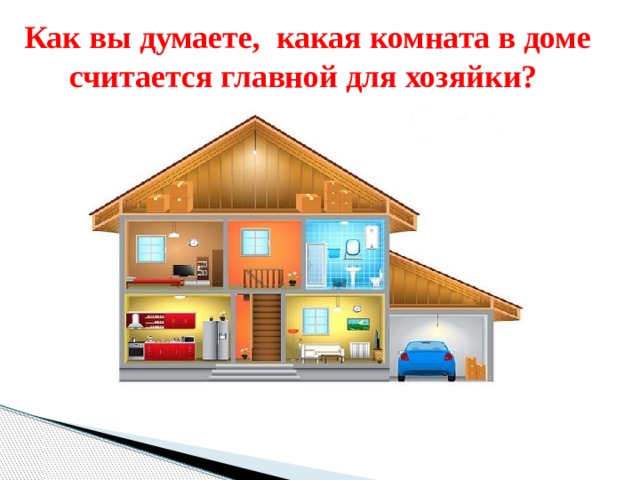 Как вы думаете, какая комната в доме считается главной для хозяйки?