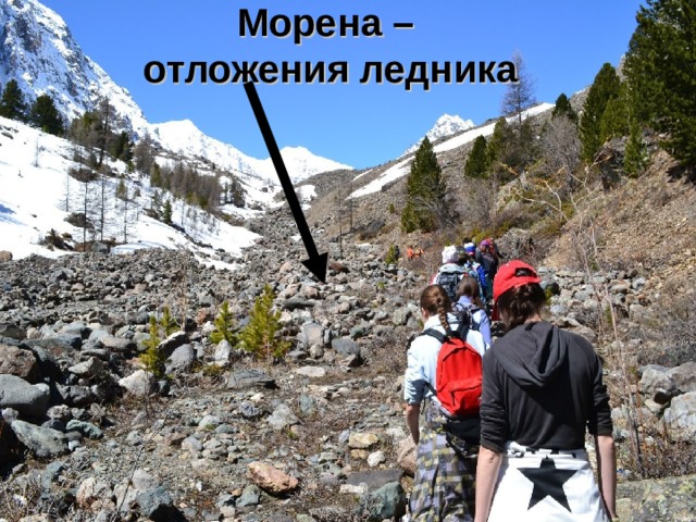 Морена –  отложения ледника 