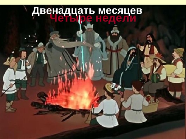 Двенадцать месяцев Четыре недели 