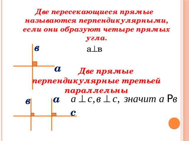 Перпендикулярные прямые 7 класс геометрия презентация