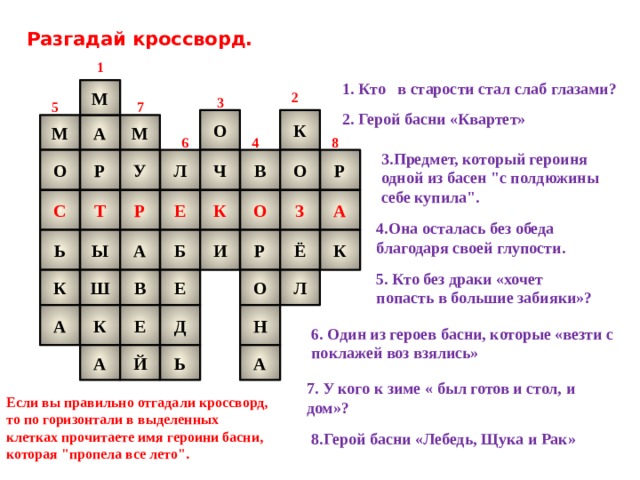 Вина сканворд. Кроссворд к басне квартет. Кроссворд по опере Иван Сусанин. Кроссворд на тему басни. Кроссворд на тему квартет.