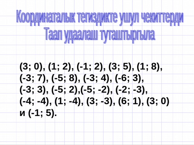 У 6 (0,5) N 5 4 3 2 1 (6,0) F (0,0) O   7 Х  2  1  3   4 5   6   -7 -6 -5 -4 -3 -2 -1 0 -1 (-7,0) S -2 T (0,-2) -3 -4 -5 -6 