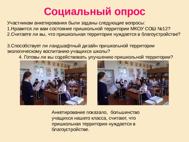 Социальный опрос  