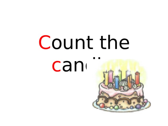 C ount the c andles 