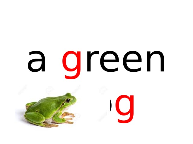 a g reen fro g 