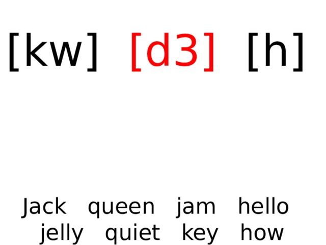 [kw] [d3] [h] Jack queen jam hello jelly quiet key how Jerry Hugh 