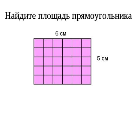 Площадь прямоугольника 3 см