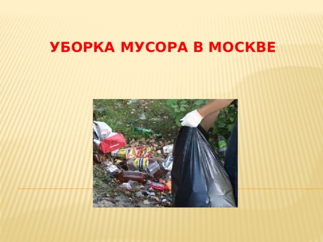  Уборка мусора в Москве 
