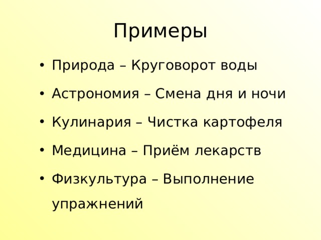 Примеры