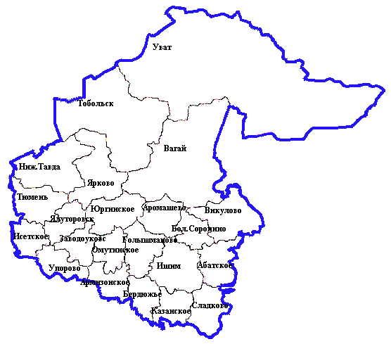 Карта тюмени и тюменской области. Карта Юга Тюменской области с районами. Карта Тюменской обл по районам. Контурная карта Тюменской области с районами. Карта Тюменской области с районами.