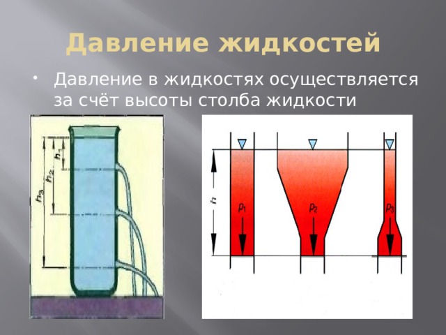 Презентация по теме давление в жидкости и газе 7 класс