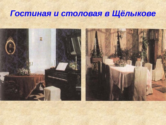 Гостиная и столовая в Щёлыкове 