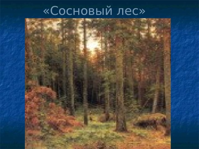 «Сосновый лес» 