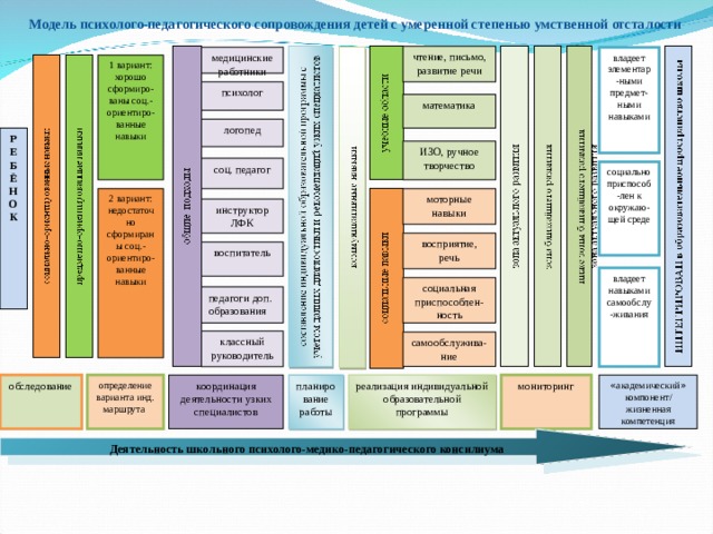 Модели сопровождения. Психолого педагогическое сопровождение умственная отсталость. Схема психолого педагогического сопровождения детей с ОВЗ. Модель психолого-педагогического сопровождения в школе схема. Логико-смысловая модель психолого педагогическое сопровождение.