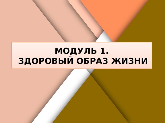 Белик Дарья МОДУЛЬ 1. ЗДОРОВЫЙ ОБРАЗ ЖИЗНИ