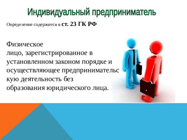 Презентация правовое положение субъектов предпринимательской деятельности