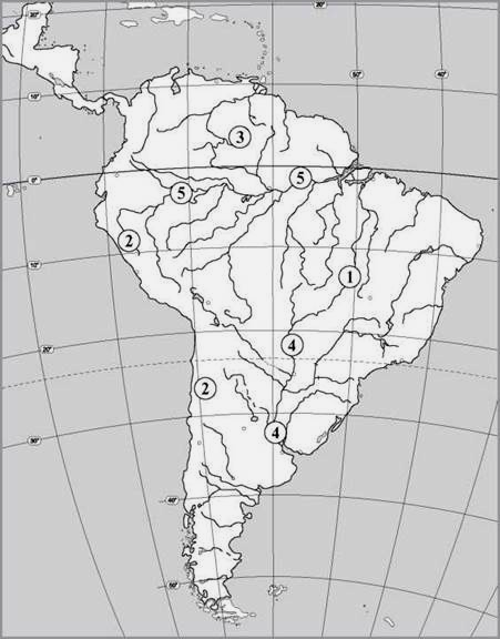 Карта по географии 8 класс южная америка