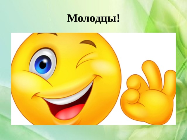 Молодцы! 