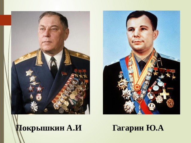 Гагарин Ю.А Покрышкин А.И