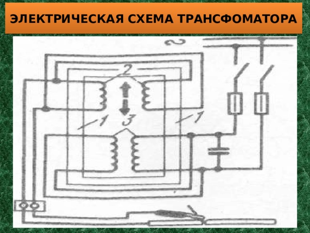 ЭЛЕКТРИЧЕСКАЯ СХЕМА ТРАНСФОМАТОРА 