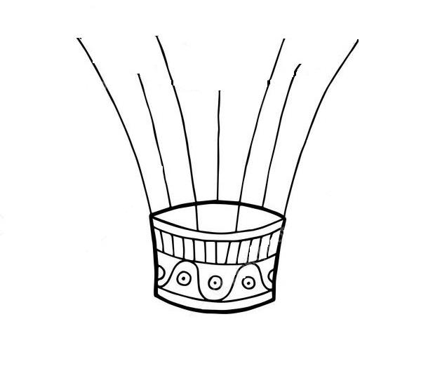Корзина для воздушного шара рисунок