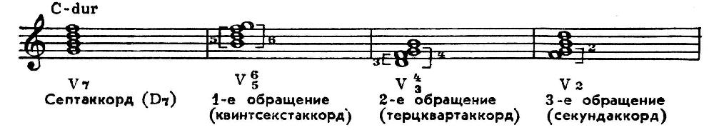 Д7 с обращениями во всех тональностях