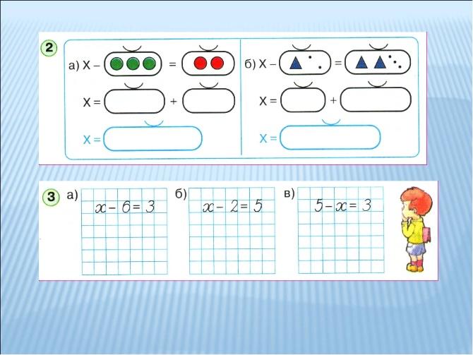 Тренажер петерсон 3 класс. Уравнения 1 класс Петерсон. Решение уравнений 1 класс задания. Уравнения для 1 класса по математике Петерсон. Уравнения 1 класс карточки.