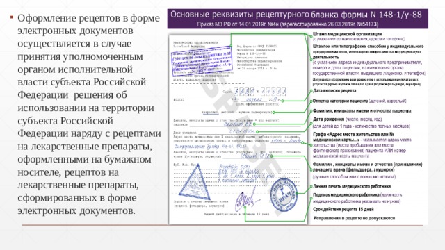 Технология электронного рецепта презентация