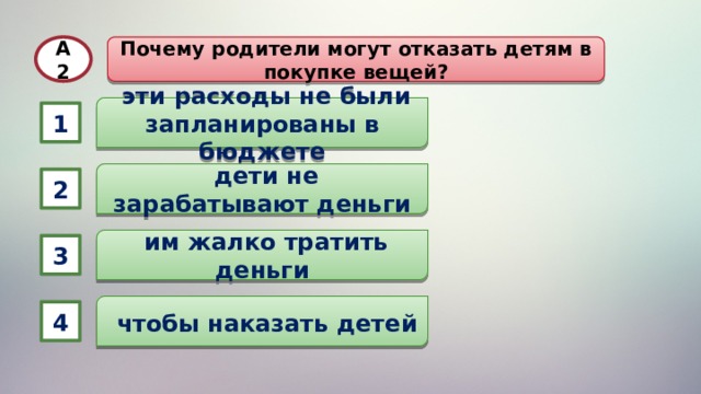 Окружающий мир тест тема семейный бюджет. Почему родители могут отказать детям в покупке вещей:. Тест семейный бюджет. Тест семейный бюджет 3 класс. Тест по окружающему миру 3 класс бюджет семьи.