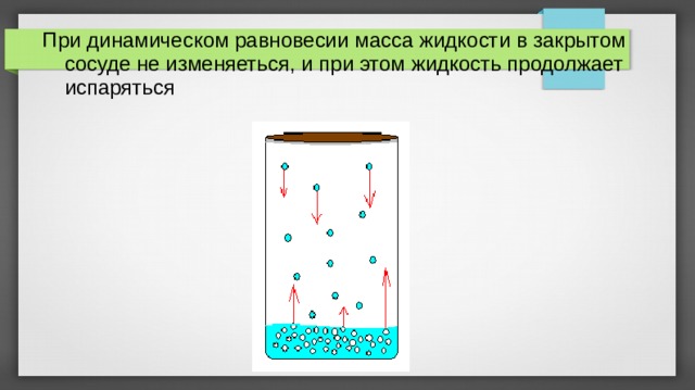 Конденсация масс. При динамическом равновесии масса жидкости в закрытом сосуде. Испарение в закрытом сосуде. Испарение жидкости в закрытом сосуде. Динамическое равновесие жидкости.