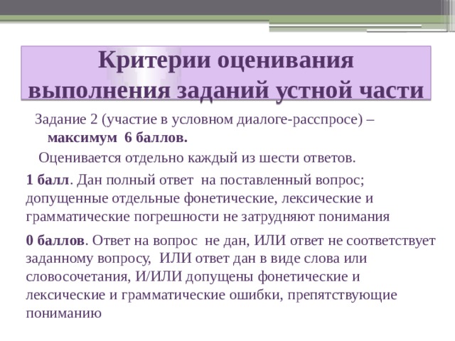 Условный диалог расспрос