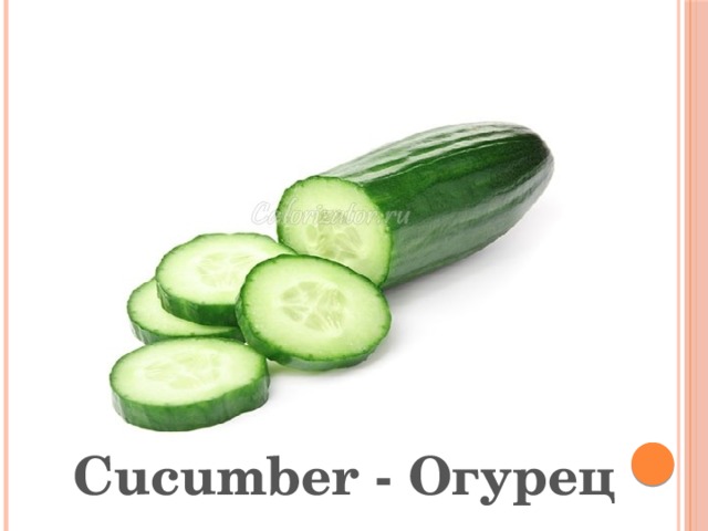 Cucumber - Огурец 