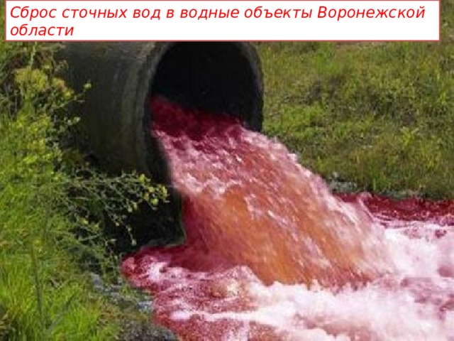 Сбросы в водные объекты. Загрязнение водоемов сточными водами. Химическое загрязнение подземных вод. Сток воды. Грязные подземные воды.