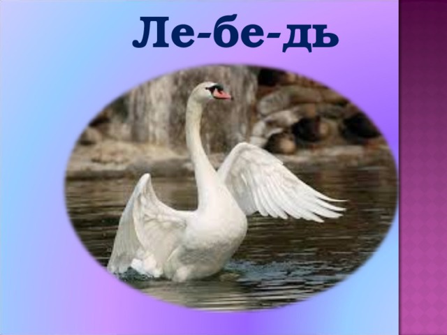 Ле-бе-дь 