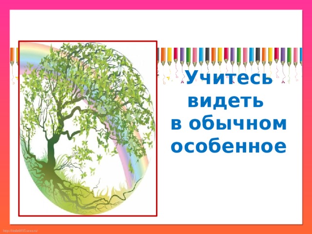 Учитесь видеть в обычном особенное 