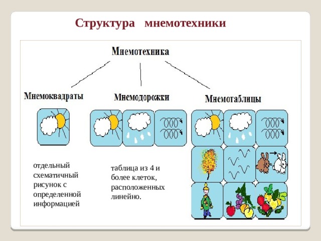 Проект по мнемотехнике