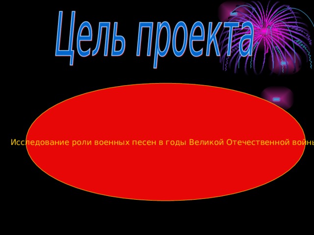 Исследование роли военных песен в годы Великой Отечественной войны. 