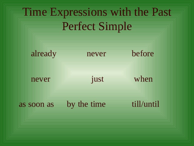 Past perfect tense презентация